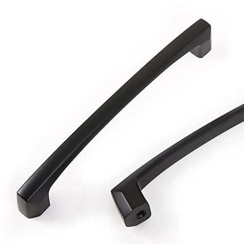 COTYKILEY 10 Pack 6-1/4 Inch(160mm) Matte Black Kitchen Cabinet Handles Cabinet Pulls Cabinet Door Handles Kitchen Cabinet Hardware Cupboard Drawer Pulls Dresser Handles - color: Matte Black, size: 6-1/4" Hole Center（160MM）