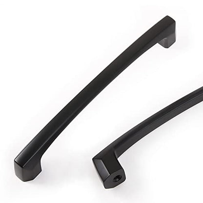 COTYKILEY 10 Pack 6-1/4 Inch(160mm) Matte Black Kitchen Cabinet Handles Cabinet Pulls Cabinet Door Handles Kitchen Cabinet Hardware Cupboard Drawer Pulls Dresser Handles - color: Matte Black, size: 6-1/4" Hole Center（160MM）