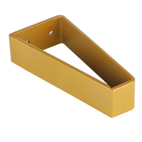 Osring 6 Inch Trapezoid Furniture Legs, Gold Metal Coffee Table Feet 4pcs - color: Gold, size: 6 Inch
