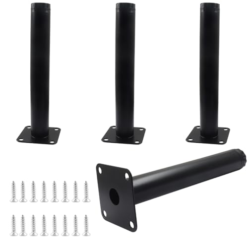 4 Pcs 7"/18cm Adjustable Furniture Legs, Metal Cabinet Legs - size: 7"/18cm
