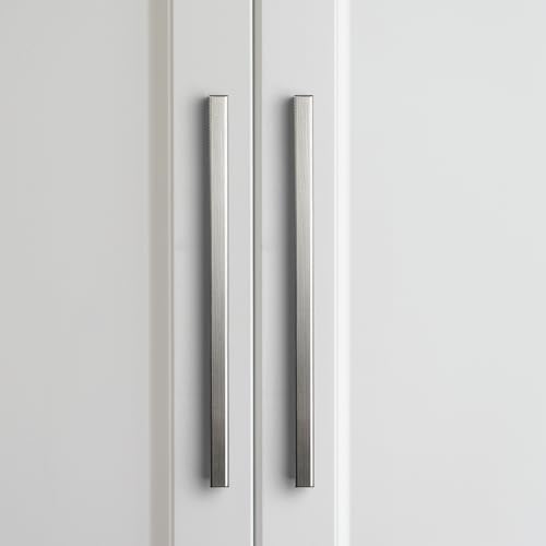 Goo-Ki 6 Pack 5 Inch Satin Nickel Knurled Cabinet Pulls - Modern Bar Handles - Textured Grip for Drawer, Dressers, Furniture Hardware - color: Satin Nickel, size: 5 Inch Center to Center
