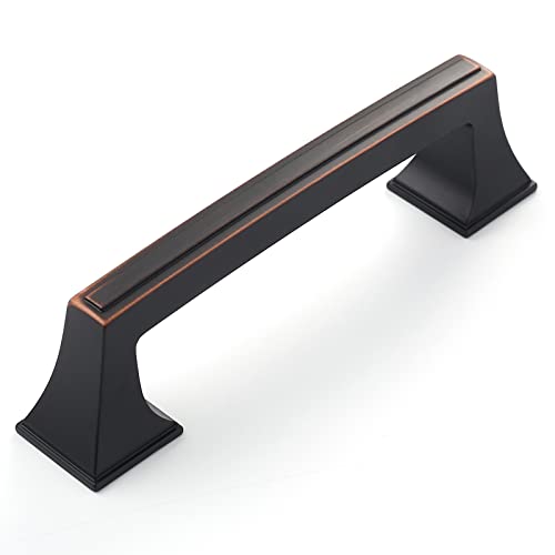 Amerdeco 10 Pack Oil Rubbed Bronze Cabinet Pulls 3 Inch(76mm) Hole Center Cabinet Hardware Kitchen Cabinet Handles for Bathroom Drawer Pulls Dresser Pulls ZH0010 - color: Oil Rubbed Bronze, size: 3"/76MM Hole Center