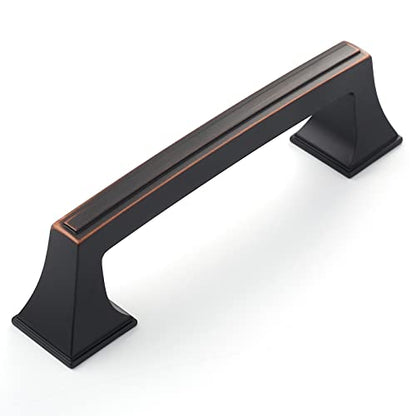 Amerdeco 10 Pack Oil Rubbed Bronze Cabinet Pulls 3 Inch(76mm) Hole Center Cabinet Hardware Kitchen Cabinet Handles for Bathroom Drawer Pulls Dresser Pulls ZH0010 - color: Oil Rubbed Bronze, size: 3"/76MM Hole Center