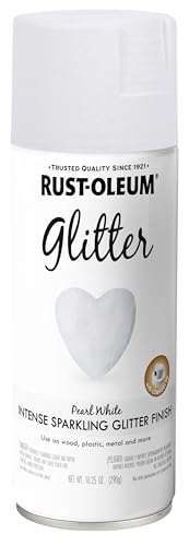 Rust-Oleum Glitter Pearl White Spray Paint - color: Pearl White, size: 10.25 Ounce (Pack of 1)