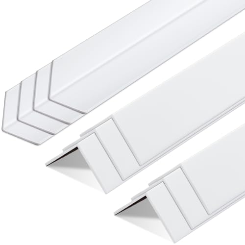 Sasylvia 10 Pcs Wall Corner Guard, 1 X 36 Inches, White, Vinyl - color: White, size: 1 x 1 x 36 Inches