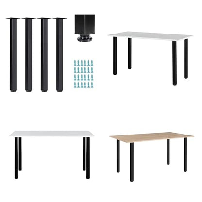 LCSDLHLSY 30 Inch Square Metal Table Legs,DIY Furniture Legs,Black Set of 4 - size: 30 Inch