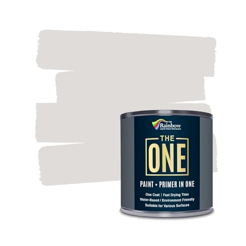 THE ONE All-In-One Paint & Primer - Clay Satin, 8.5 Fl Oz/250ml | 1 Coat Formula | Easy Indoor & Outdoor Decorating for Home & Garden Walls, Floors & Furniture | Water-Based & Low VOC - color: Clay, size: 8.5 Fl Oz (Pack of 1)