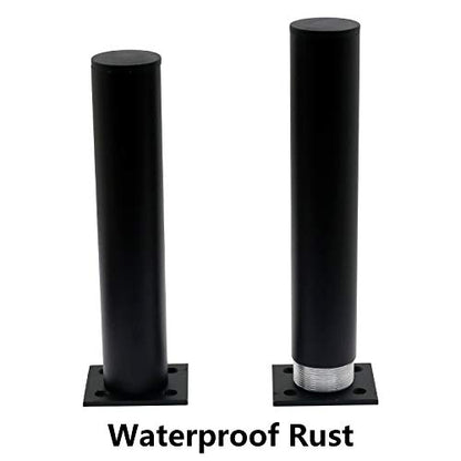 4-Pack Adjustable Aluminum Alloy Furniture Legs 8" Height Black - color: Black, size: 8 Inch