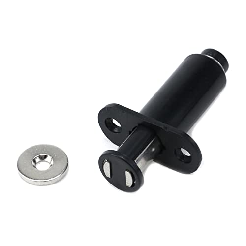 Recessed Magnetic Touch Latch-4PCS Black - color: Black