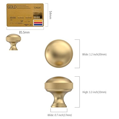 Amerdeco 10 PackChampagne Bronze knurled Cabinet Knobs - color: Champagne Bronze, size: Knob