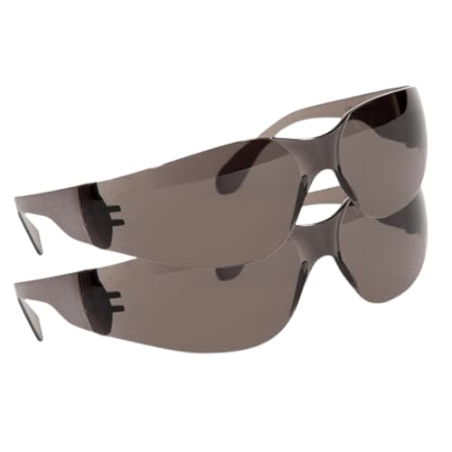 Quest Anti-Fog Safety Glasses, ANSI Z87.1, Smoke, Pack of 2 - color: Smoke, size: Pack of 2