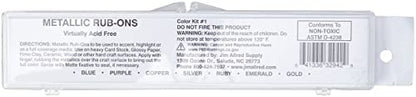 Craf-T Products 32942 Kit Number 1 Metallic Rub-On 7 Colors Paint Set