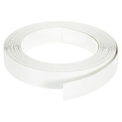 uxcell Edge Banding 1 1/8 Inch x 24.61ft Pre-Glued Wood Veneer Warm White - color: White, size: 1 1/8 Inch x 24.61ft
