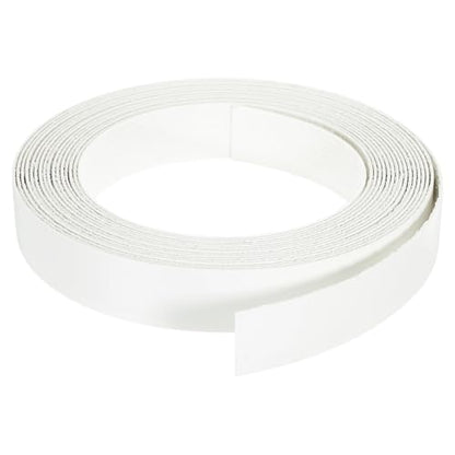 uxcell Edge Banding 1 1/8 Inch x 24.61ft Pre-Glued Wood Veneer Warm White - color: White, size: 1 1/8 Inch x 24.61ft