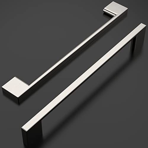 Amerdeco 10 Pack Brushed Satin Nickel Cabinet Pulls 10" - color: Brushed Satin Nickel, size: 10" hole center