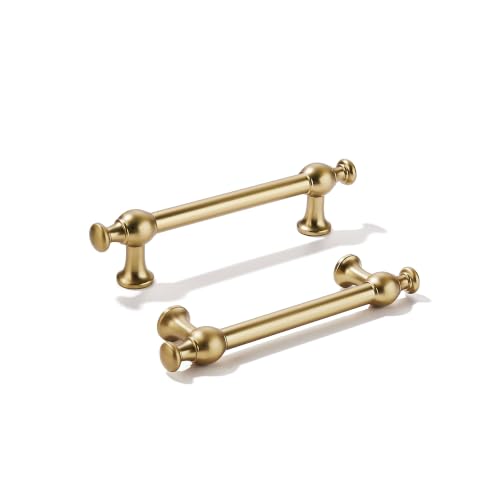 khtumeware 5-Pack 3-3/4-Inch(96mm) Champagne Bronze Cabinet Pulls - color: Champagne Bronze, size: 3-3/4"(96mm) Hole Center