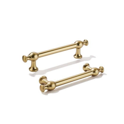khtumeware 5-Pack 3-3/4-Inch(96mm) Champagne Bronze Cabinet Pulls - color: Champagne Bronze, size: 3-3/4"(96mm) Hole Center