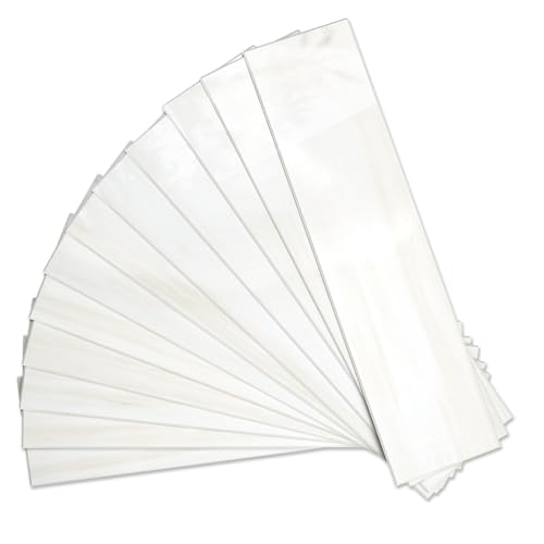 Vamos Tile Peel and Stick Backsplash, Glossy 40-Piece 3''x12'' Subway Tile - color: Dolomite White with White Grout