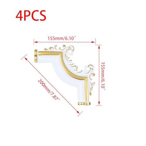 MY MIRONEY 4PCS PVC Appliques Onlays & Line Corners
