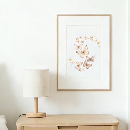 12Pcs Butterfly Stencil for Painting Reusable PET Painting Stencils Set Spring Drawing Templates for Wood Furniture Canvas Paper Fabric - color: Butterfly