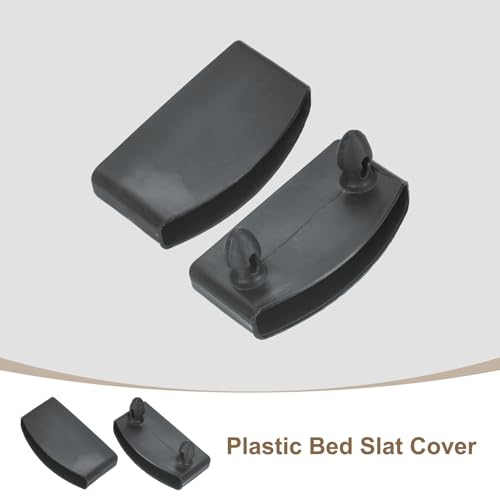 uxcell 12 Pcs 50mm x 9mm Plastic Bed Slat End Caps, Bed Slat Cover Gray - color: Grey, size: 50mm x 9mm