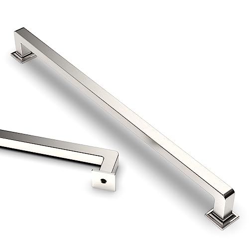 Asidrama 10 Pack 12.6 inch Brushed Satin Nickel Kitchen Cabinet Handles - color: Brushed Satin Nickel, size: 12.6" Hole Center(320mm)
