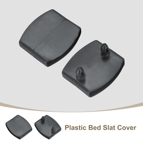 uxcell 12Pcs 50mmx9mm Plastic Bed Slat Center Caps Bed Slat Cover Gray - color: Grey, size: 50mm x 9mm