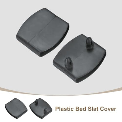 uxcell 12Pcs 50mmx9mm Plastic Bed Slat Center Caps Bed Slat Cover Gray - color: Grey, size: 50mm x 9mm