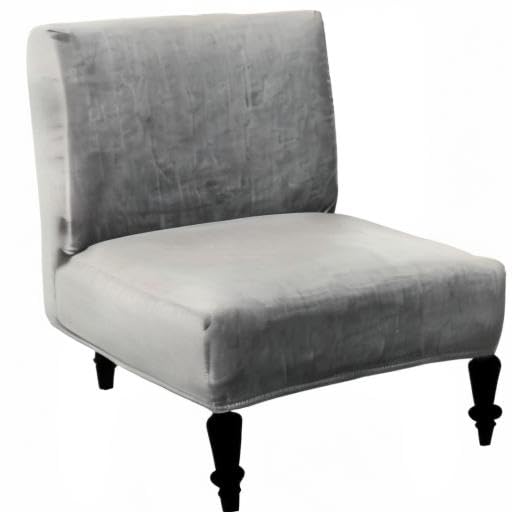 Eco-Ancheng Armless Chair Slipcover - Removable, Washable, Printed Covers for Living & Dining Room - color: A34