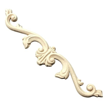 WoodUbend WUB380 Pack of 2 Pediment Applique - Heat Bendable & Flexible Wood Onlays 3x16.3cm - DIY Craft, Furniture & Home Decor - Easy to Apply & Paint - Reusable & Decorative Decals - size: WUB380