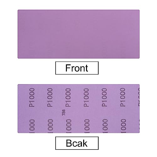 uxcell 10Pcs Sanding Sheets 1000 Grit 9"x3.7" Aluminum Oxide Sandpapers - style: 1000 Grit