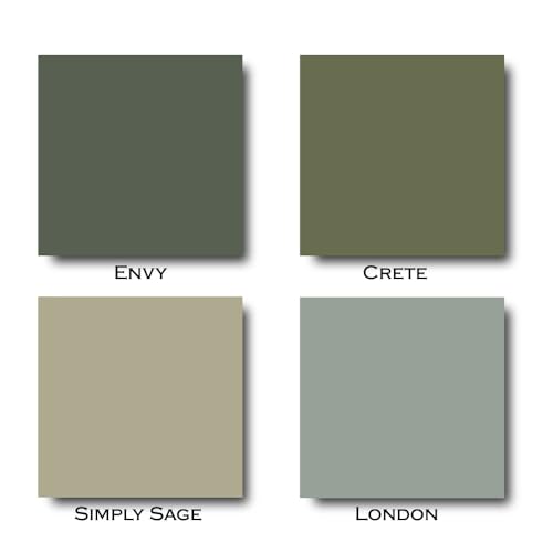 ALL-IN-ONE Paint by Heirloom Traditions, 4 Sample Starter Kit - Greens - color: Green