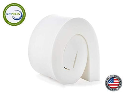 RaceCityFoam High Density Upholstery Foam (Semi Firm) 36 ILD - 4"x22"x80" - size: 4"T x 22"W x 80"L