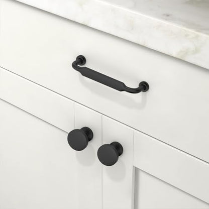 10 Pack Matte Black Cabinet Pulls 3.75 Inch(96mm) Kitchen Cabinet Handles Cabinet Hardware for Drawer Pulls - color: Matte Black, size: 3.75" Hole Center