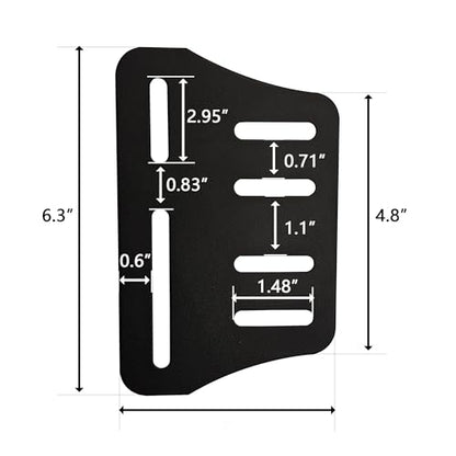 2PCS Heavy Duty Bed Frame Brackets for Headboard and Footboard, Modi-Plate Adapter/Connector for Bed Frame Modification