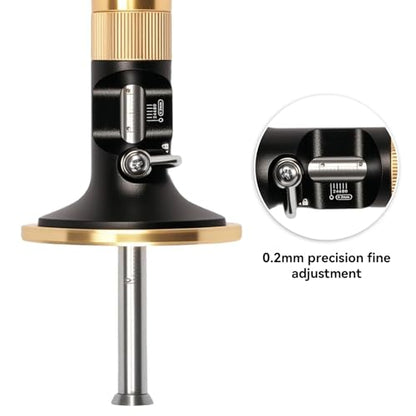 Wheel Marking Gauge, Aluminum Alloy Scriber Woodworking Mortise Parallel Scribing Tool Dovetail Scribing Gauge for Woodworking Projects, 0.2 Mm Precision, Rollable Blade