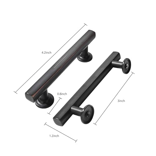 khtumeware 10 Pack 3 Inch(76mm) Oil Rubbed Bronze Cabinet Pulls Kitchen Solid Heavy Duty Venetian Bronze Cabinet Pulls Kitchen Cabinet Hardware for Cupboard Drawer Handles Dresser Pulls - color: Oil Rubbed Bronze, size: 3"(76mm) Hole Center
