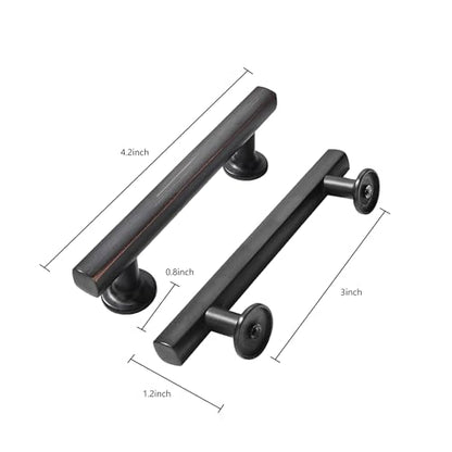 khtumeware 10 Pack 3 Inch(76mm) Oil Rubbed Bronze Cabinet Pulls Kitchen Solid Heavy Duty Venetian Bronze Cabinet Pulls Kitchen Cabinet Hardware for Cupboard Drawer Handles Dresser Pulls - color: Oil Rubbed Bronze, size: 3"(76mm) Hole Center