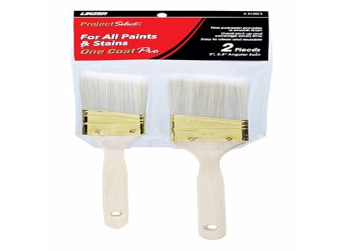 Linzer Products A 21402S Polyester Project Select Angle Paint Brush Set 2 Pack