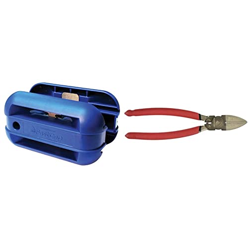 FastCap Q.TRIM Pneumatic Quad Trimmer with 30-Degree Carbon Steel Blade,Blue and FastCap Pliers Macro Flush Cut Trimmers - Perfect for Carpentry and Woodworking