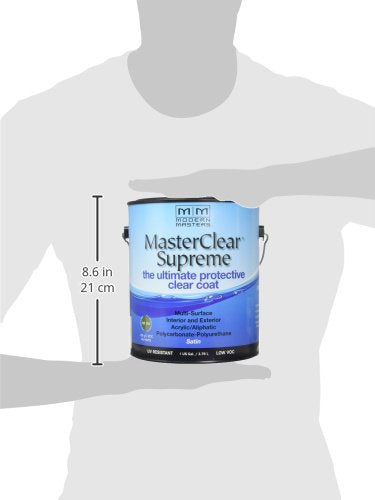 Modern Masters MasterClear Supreme Satin Clear Water-Based Protective Coating 1 gal