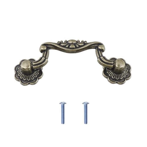 Mcredy Drop Down Bail Cabinet Pull Handle, 3" Mounting Hole Distance, 10Pcs - size: 10pcs,3” Hole Distance