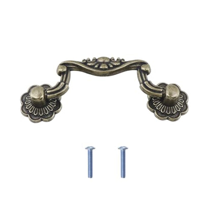 Mcredy Drop Down Bail Cabinet Pull Handle, 3" Mounting Hole Distance, 10Pcs - size: 10pcs,3” Hole Distance