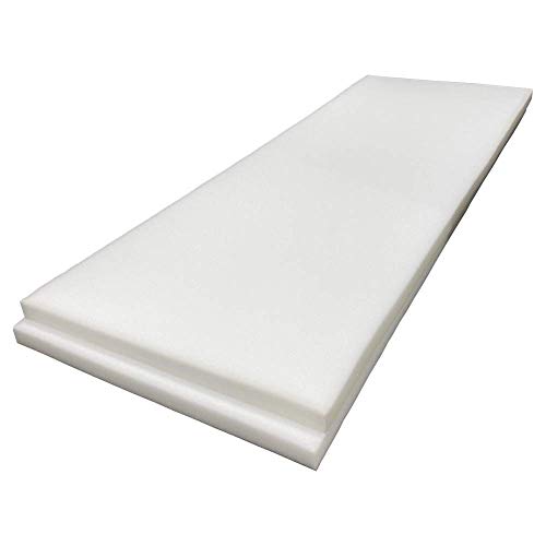 Foamma 0.5" x 24" x 72" (2 Pack) High Density Upholstery Foam Cushion, Seat Replacement, Upholstery Sheet, Foam Padding, Made in USA - color: High Density, size: 0.5" x 24" x 72", style: 2 Pack