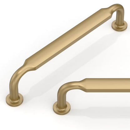 10 Pack Champagne Bronze Cabinet Pulls 5 Inch(128mm) Kitchen Cabinet Handles Cabinet Hardware for Drawer Pulls - color: Champagne Bronze, size: 5" Hole Center