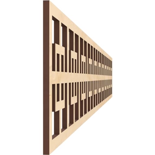 46 1/4"W x 6"H x 1/4"T Cambridge Fretwork Moulding, Birch - color: Birch, size: 6-in. H x 0.25-in. T