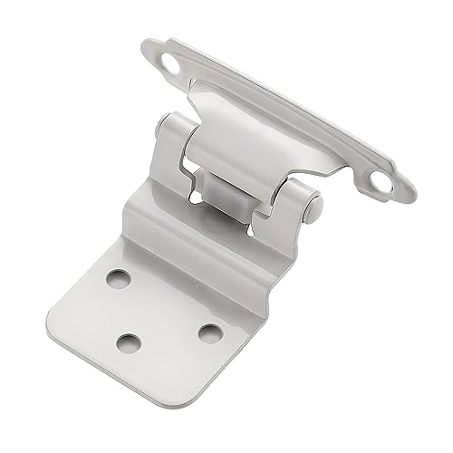Ravinte 3/8" Inset White Cabinet Hinges 60 Pack (30 Pairs) - color: White