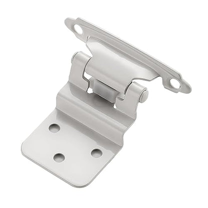 Ravinte 3/8" Inset White Cabinet Hinges 60 Pack (30 Pairs) - color: White