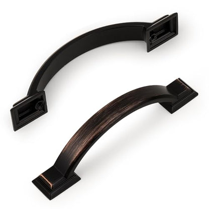 Probrico 5 Pack 3 Inch Oil Rubbed Bronze Cabinet Pulls Solid Zinc Alloy - color: Oil Rubbed Bronze, size: 3" Hole Center(76mm)