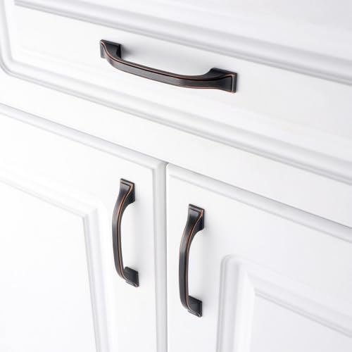 KOOFIZO 10 Pack 3-3/4 in Oil Rubbed Bronze Cabinet Pulls Drawer Handle 1958 - color: Oil Rubbed Bronze, size: 3-3/4" CC